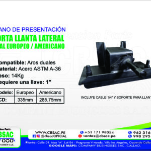 PORTA LLANTA LATERAL DUAL