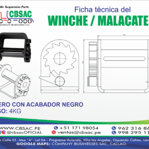 WINCHE SOLDABLE DE 4″