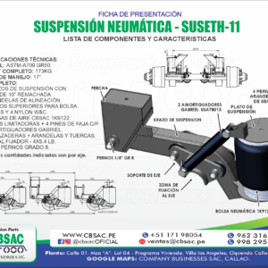 SUSPENSIÓN NEUMÁTICA PARA SEMIRREMOLQUE – MARCA CBSAC