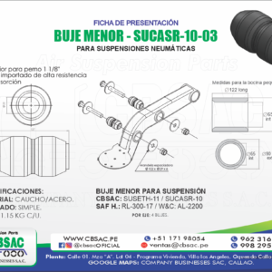 BUJE MENOR PARA SUSPENSIÓN NEUMÁTICA