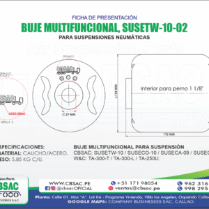 BUJE MUNTIFUNCIONAL PARA SUSPENSIÓN NEUMÁTICA
