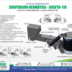 SUSPENSIÓN NEUMÁTICA PARA SEMIRREMOLQUE – MARCA GOODYEAR