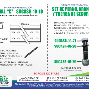 SUSPENSIÓN NEUMÁTICA PARA SEMIRREMOLQUE- CANAL “C”