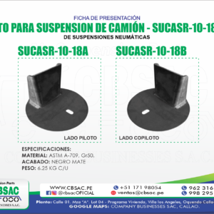 PLATO PARA SUSPENSIÓN DE CAMIÓN LADO COPILOTO