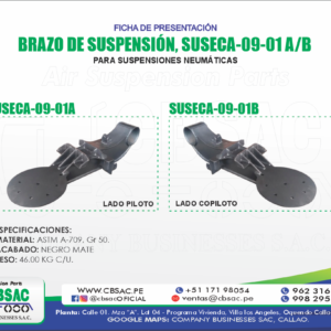 BRAZO LADO PILOTO (SUSPENSIÓN NEUMÁTICA DE SEMIRREMOLQUE)