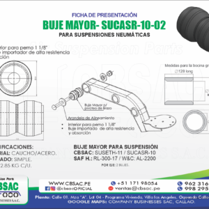 BUJE MAYOR PARA SUSPENSIÓN NEUMÁTICA