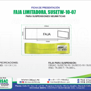 FAJA LIMITADORA PARA SUSPENSIÓN NEUMÁTICA
