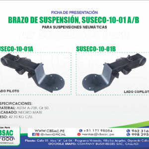 BRAZO LADO COPILOTO (SUSPENSIÓN NEUMÁTICA DE SEMIRREMOLQUE)